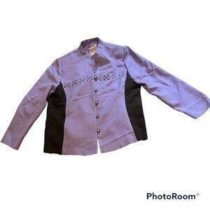 Vintage Peri Petites lavender blazer jacket